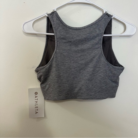 Athleta Twist Crop Top Size XS In Heather Gray New NWT - Picture 5 of 6